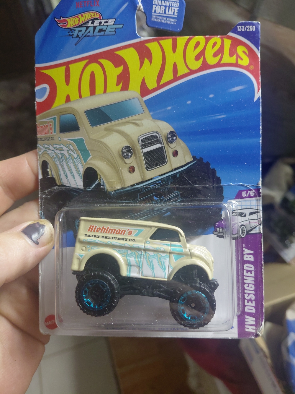 Hot Wheels Monster Dairy Delivery from the HW Designed By series, featuring a ta